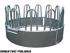 KMZ Rundraufe für Vieh, M11/9 verzinkt, 9-Stellen Raufe