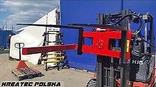 KMZ Kistendrehgerät für Stapler, Gabeltrager FEM II / forklift rotator 180°