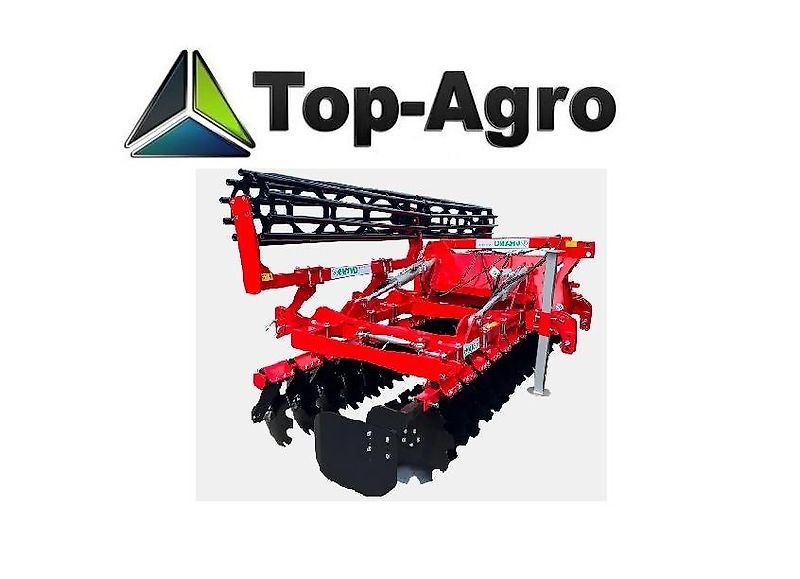 GRANO SYSTEM TOP-AGRO Scheibenegge 4M Transportbreite nur 2,42M! KSE-T4056H