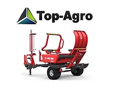 Metal-fach Rundballenwickler Wickler Wickelmaschine Z-593 TOP-AGRO Automatische Beladung von vorne