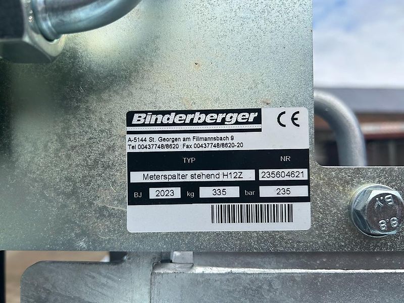 Binderberger H12 Z Super Speed mit Stammheber Holzspalter Spalter