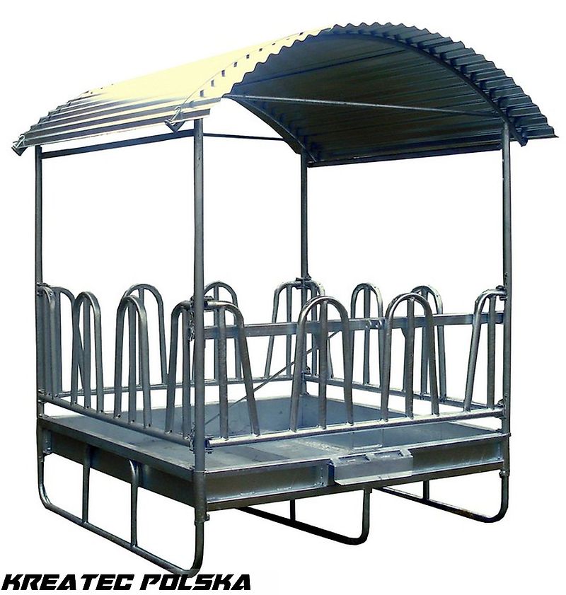 KMZ Heuraufe M4/12, Raufe für Vieh und Pferde 12 -Stellen, verzinkt