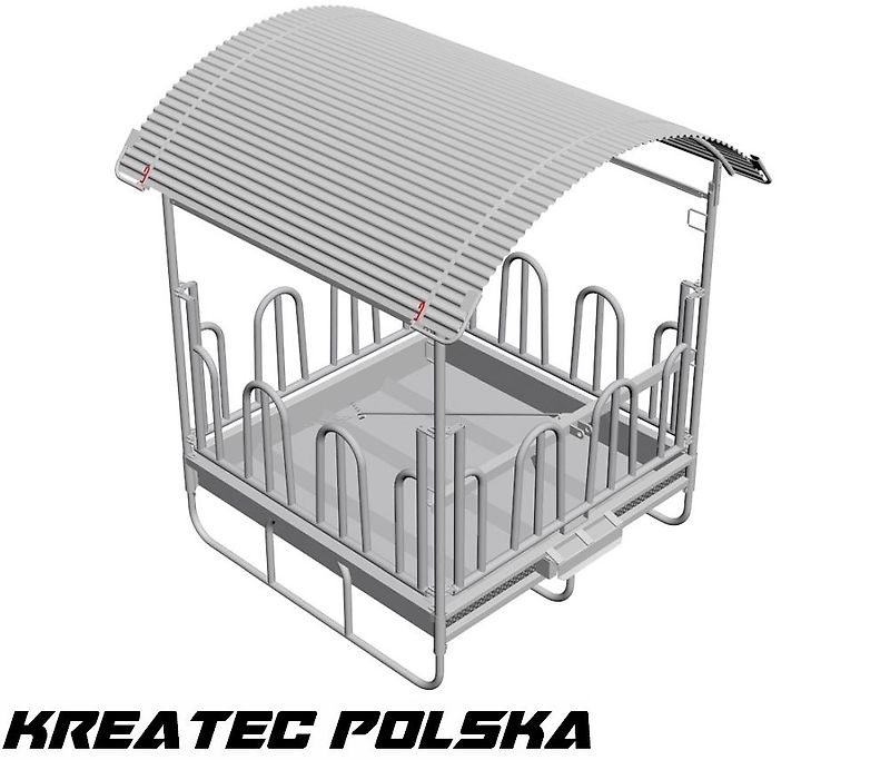 KMZ Heuraufe M4/12, Raufe für Vieh und Pferde 12 -Stellen, verzinkt