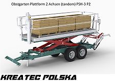KROLIK Obstgarten Plattform PSH-3 2-achsig P2 tandem
