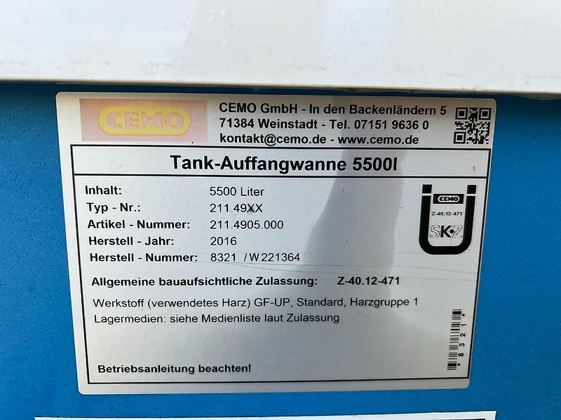 Cemo Tankanlage AdBlue (AUS32) !Outdoor Basic II" 5000 l 220 V
