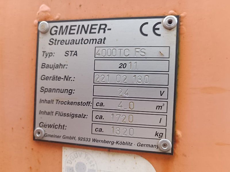 Bucher STA 4000 TC FS / Gmeiner Yeti 4000 W ECON Streuautomat