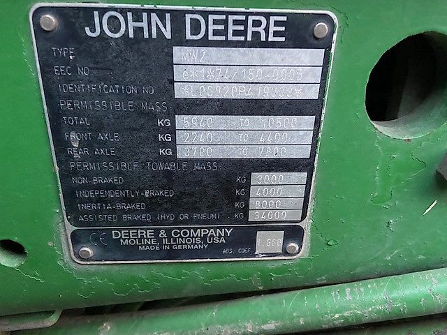 John Deere 6820 Jo