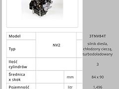 Yanmar 3TNV84T - Blok Wał Głowica [CZĘŚCI] (Części zamienne)