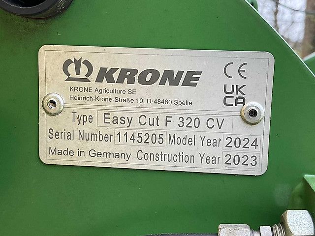 Krone EasyCut F320 CV + B 1000 CV